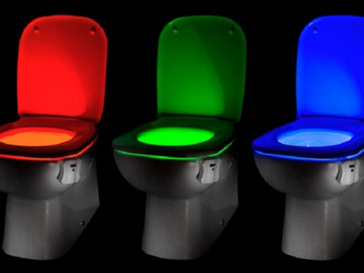 Motion-Activated Toilet Night Lights