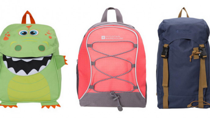 Backpacks on Sale from $7.99 @ Mountain Warehouse