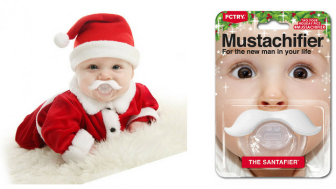 The Santafier Moustache Pacifier $11.60 @ Chapters