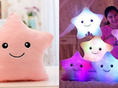 LED Lucky Star Pillows $10