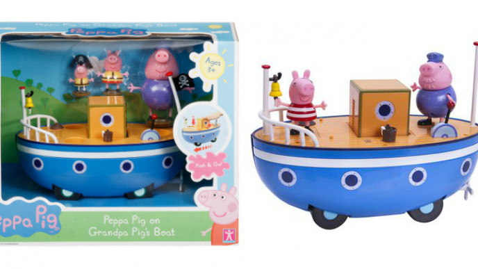 peppa pig grandpa pig boat toy