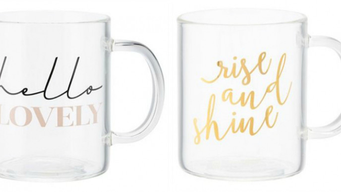 Glass Mugs $7 @ Chapters Indigo Canada