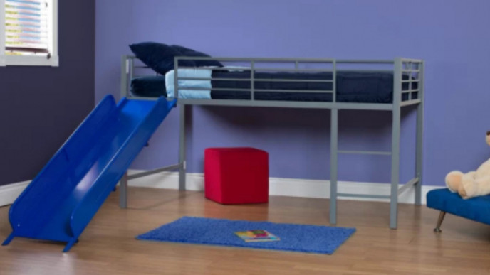 Harper Twin Low Loft Bed With Slide $255.99 @ Wayfair.ca