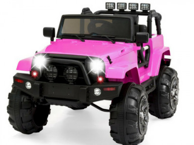 12V Pink Ride-On Truck w Parent Control