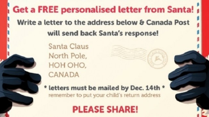 Canada Post: Free Letter Back From Santa