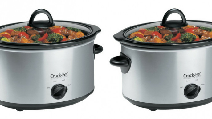 Crock-Pot 4 Qt Stainless Steel Slow Cooker $18
