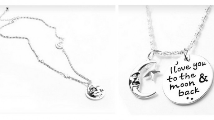 I Love You to the Moon and Back Necklace $14 Shipped