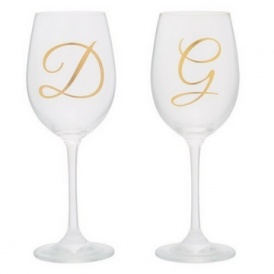 50% off Monogram Wine Glasses