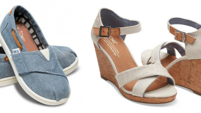 Up to $20 off Your Order (Including Sale!) @ TOMS