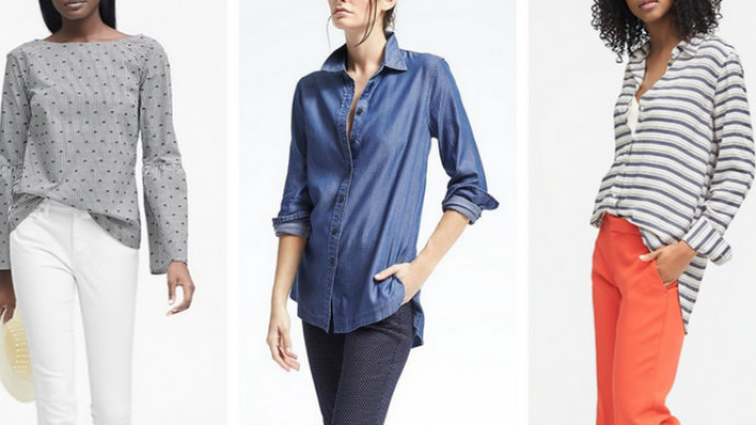 50% off Select Shirts & Blouses @ Banana Republic