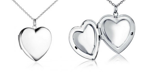 50% off Silver Engravable Heart Locket @ Blue Nile