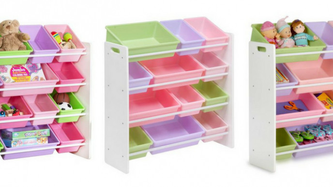 Honey-Can-Do 12-Bin Kids' Storage Organizer $98.97