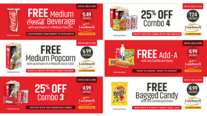 Landmark Cinemas Summer Movie 10-Packs Available