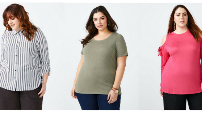 Select Plus-Size Tops on Sale from $5 @ Penningtons