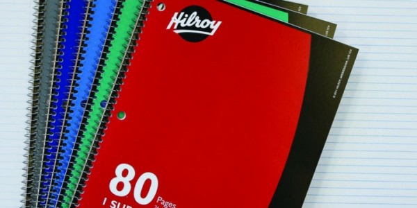 Hilroy 1-Subject Notebooks for 10¢ Each @ Staples