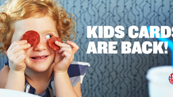 Get 5 FREE Kids Meals with a Boston Pizza Kids Card
