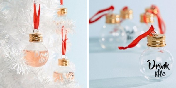 These are Christmas Ornaments You Fill With Booze!