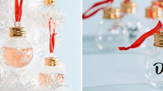 These are Christmas Ornaments You Fill With Booze!