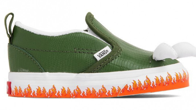 green dinosaur vans