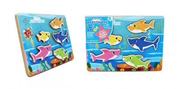 Baby Shark Chunky Wood Sound Puzzle for $19.99