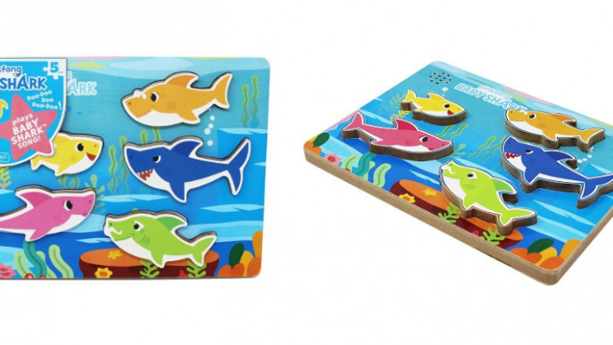Baby Shark Chunky Wood Sound Puzzle for $19.99