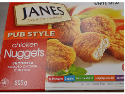 Recall: Janes Pub Style Chicken Nuggets 