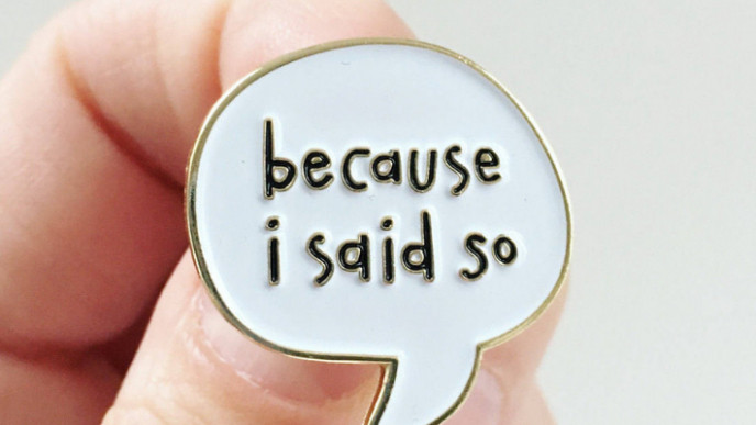 Because I Said So Enamel Pin 13 Shipped Etsy