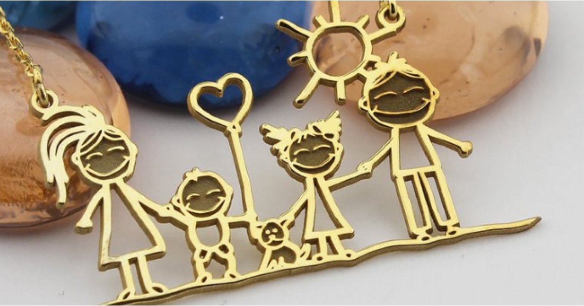 You Can Turn Kids' Drawings Into Necklaces!