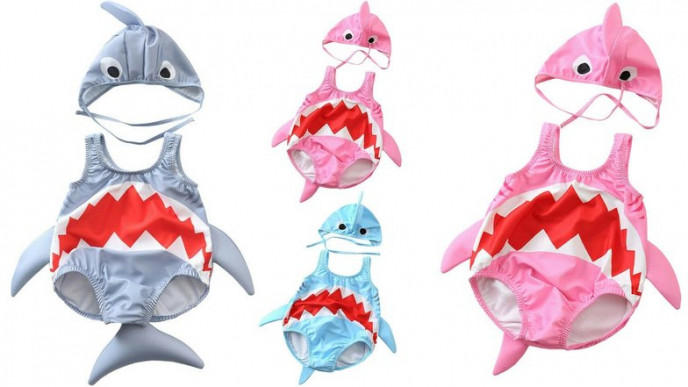 Baby Shark Style Bathing Suit From $11.33 Delivered @ eBay Store: bessky_store