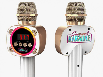There's a Carpool Karaoke Mic!