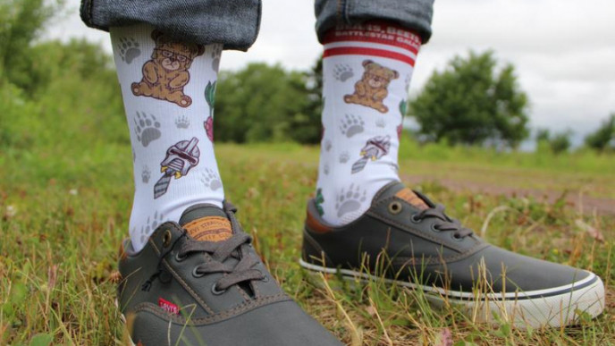 Bears, Beets & Battlestar Galactica Socks for $21.99 Shipped @ Etsy