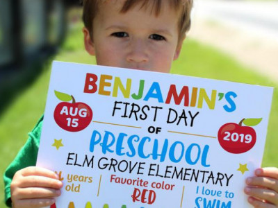 First Day of School Sign for $5.48 @ Etsy