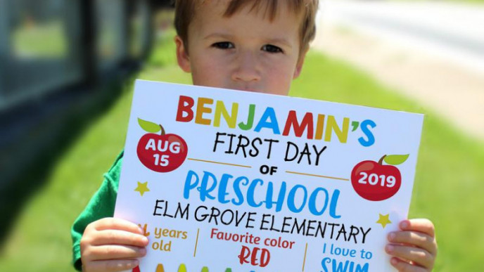First Day of School Sign for $5.48 @ Etsy
