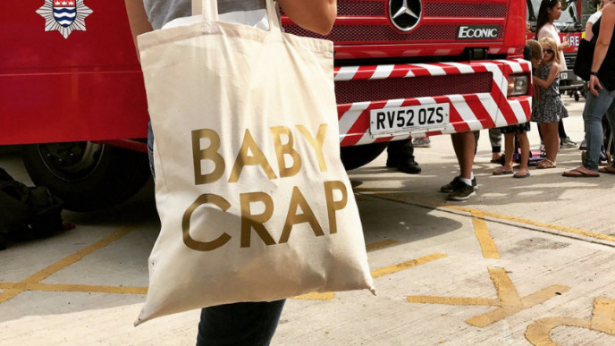 "Baby Crap" Tote Bag $15.07 Shipped @ Etsy