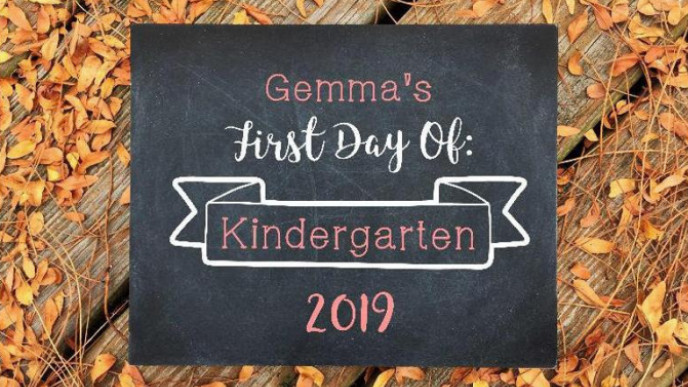 "First Day of School" Sign Sticker $8 Shipped