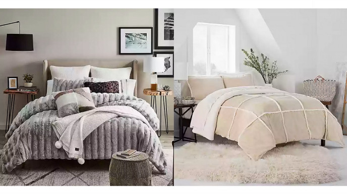 white ugg bedding