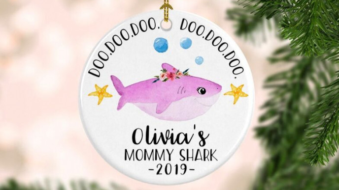 Personalized Baby Shark Ornaments $26.20