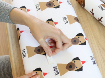 Custom Dog Wrapping Paper