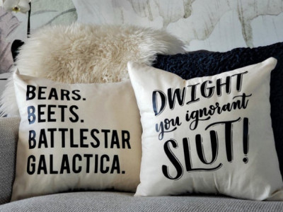 The Office Pillow Covers @ Etsy