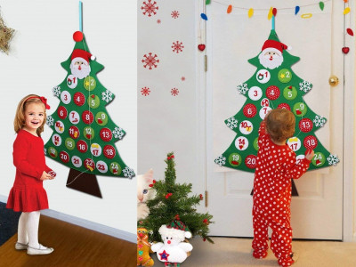 Christmas Tree Felt Advent Calendar $12.99