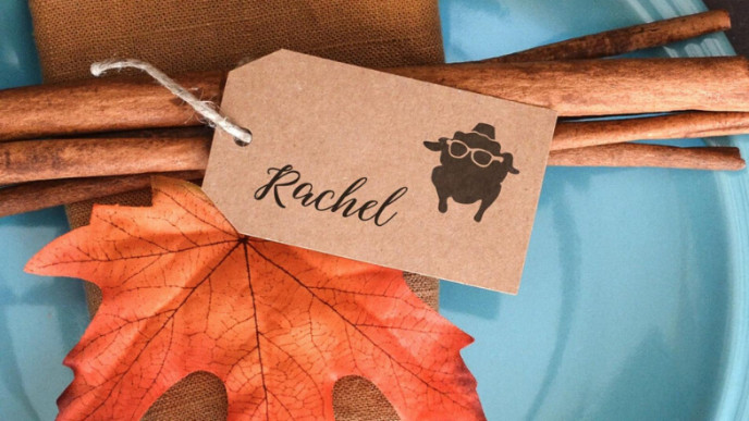 FRIENDS Thanksgiving Turkey Stamp @ Etsy