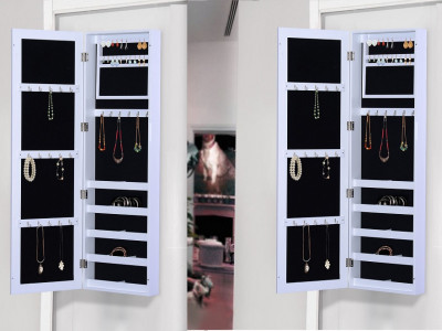 Wall Mount Mirrored Jewelry Cabinet $119.99