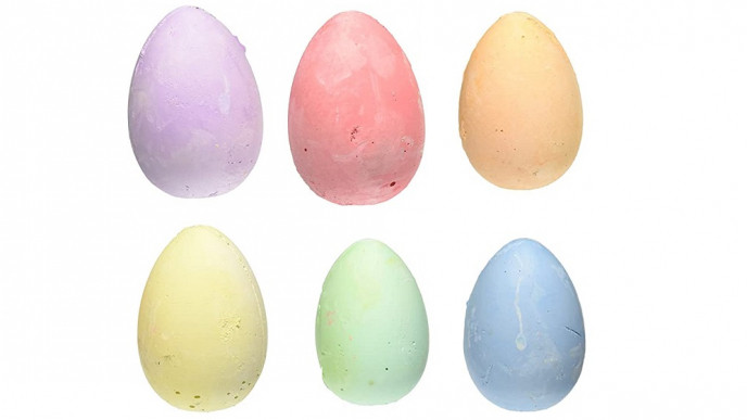Easter Egg Sidewalk Chalk - 6 Pack $13 @ Amazon Canada