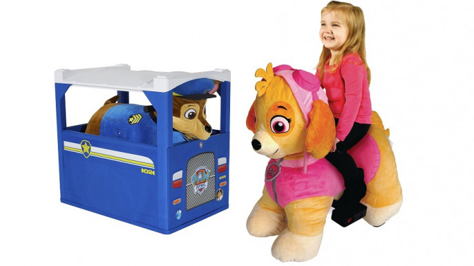 giant paw patrol ride on plush chase