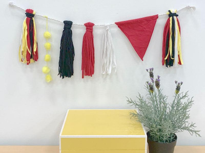 Recycled Clothing Hockey Wall Hangings