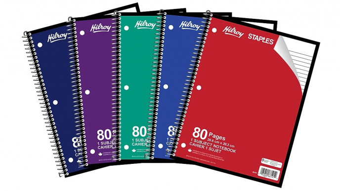 Hilroy 1-Subject Notebook $0.10 Shipped @ Staples