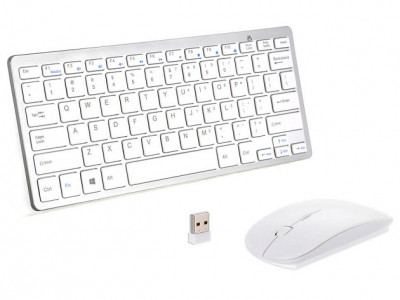 Slim 2.4Ghz Wireless Keyboard & Mouse $14.99