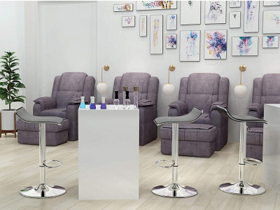 Set of 2 Adjustable Bar Stools