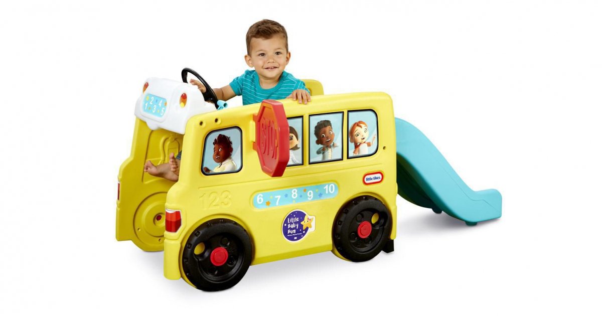 Little Tikes Little Baby Bum Wheels on the Bus Climber & Slide RideOn