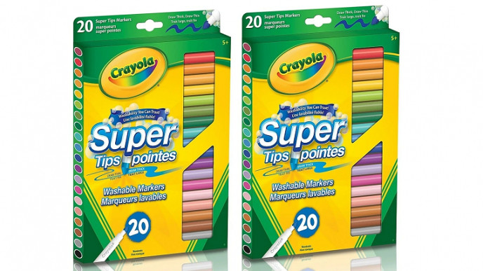 Crayola Super Tips Washable Markers (20 Pack) $2.49 Shipped @ Staples